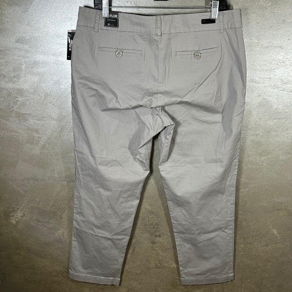 KUT from the Kloth Taylor Crop Trouser Pants Womens Size 14 Gray Chinos Casual - Picture 13 of 15